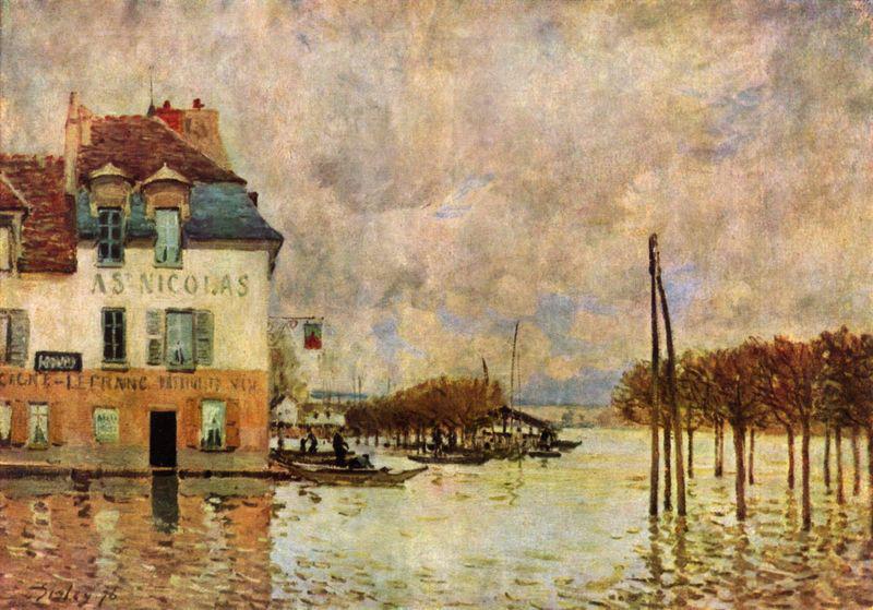 Alfred Sisley uberschwemmung von Port-Marly